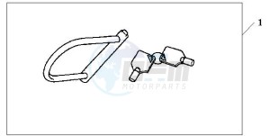 SH150 125 drawing U-LOCK (TYPE M)