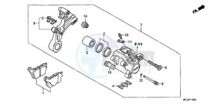 CBR600RR9 U / MME drawing REAR BRAKE CALIPER (CBR600RR)