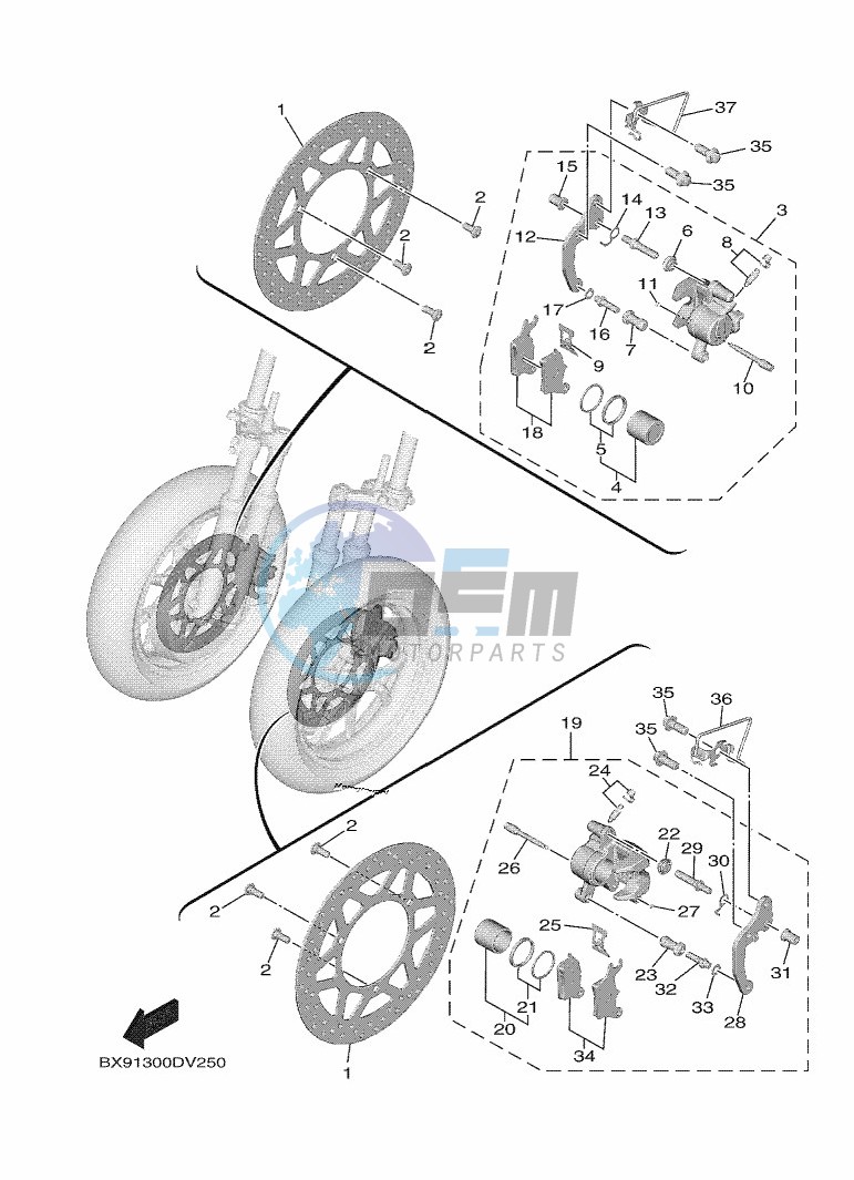 FRONT BRAKE CALIPER