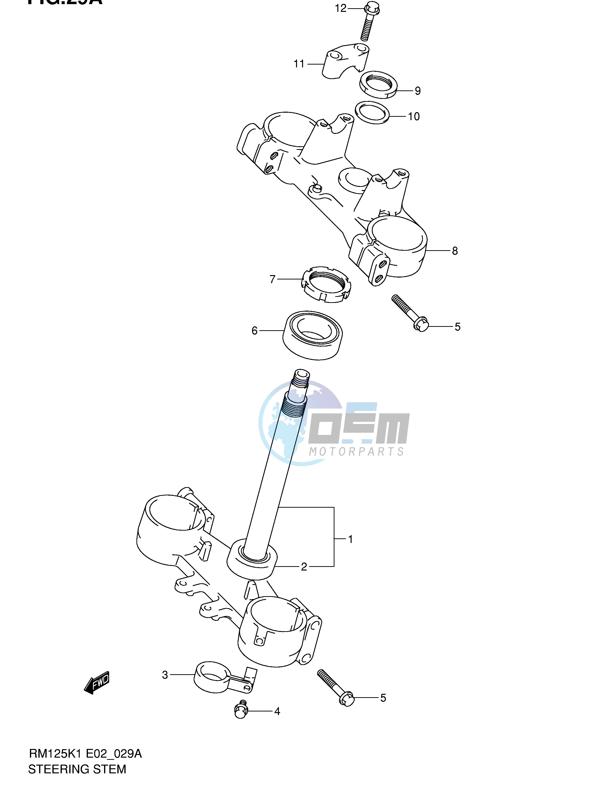 STEERING STEM (MODEL K2)