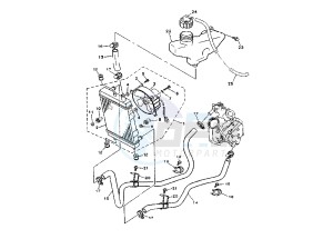 YP E MAJESTY 125 drawing COOLING SYSTEM