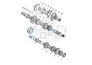 XT E 600 drawing TRANSMISSION