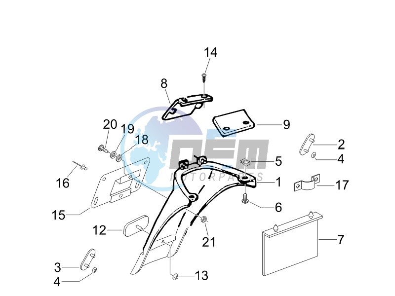 Rear cover - Splash guard