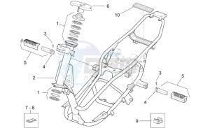 Leonardo 250-300 (eng. Minarelli) drawing Frame