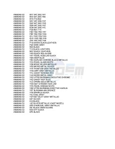 AN650 (E2) Burgman drawing * COLOR CHART *