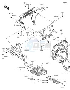 BRUTE FORCE 750 4x4i EPS KVF750GGF EU drawing Guard(s)