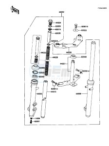 AR 50 A (A1) drawing FRONT FORK