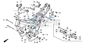 CB500 drawing FRAME BODY