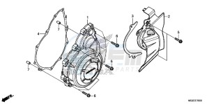 CB500FAD CB500F ABS Continue » UK - (E) drawing A.C. GENERATOR COVER