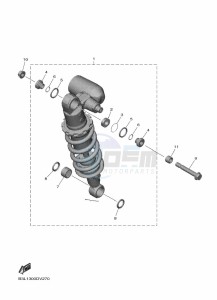 YZF1000 YZF-R1 (B3L1) drawing REAR SUSPENSION