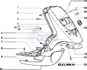 Typhoon 125 XR drawing Front shield-Footboard-Spoiler