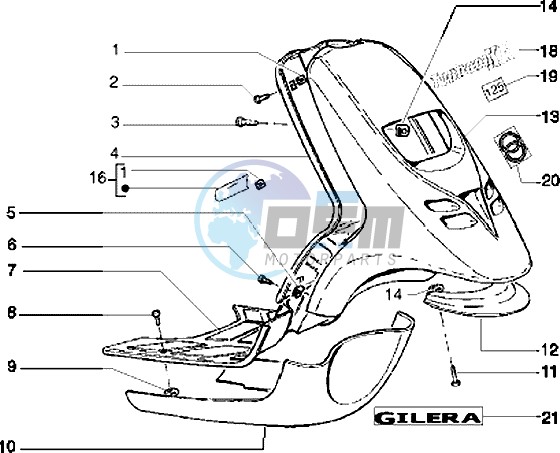 Front shield-Footboard-Spoiler