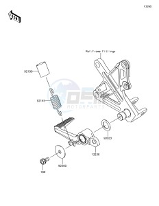 NINJA ZX-10R ZX1000SHF XX (EU ME A(FRICA) drawing Brake Pedal