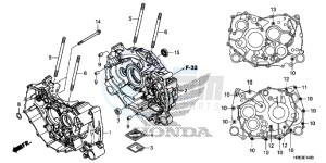 TRX500FA7G TRX500 Europe Direct - (ED) drawing CRANKCASE