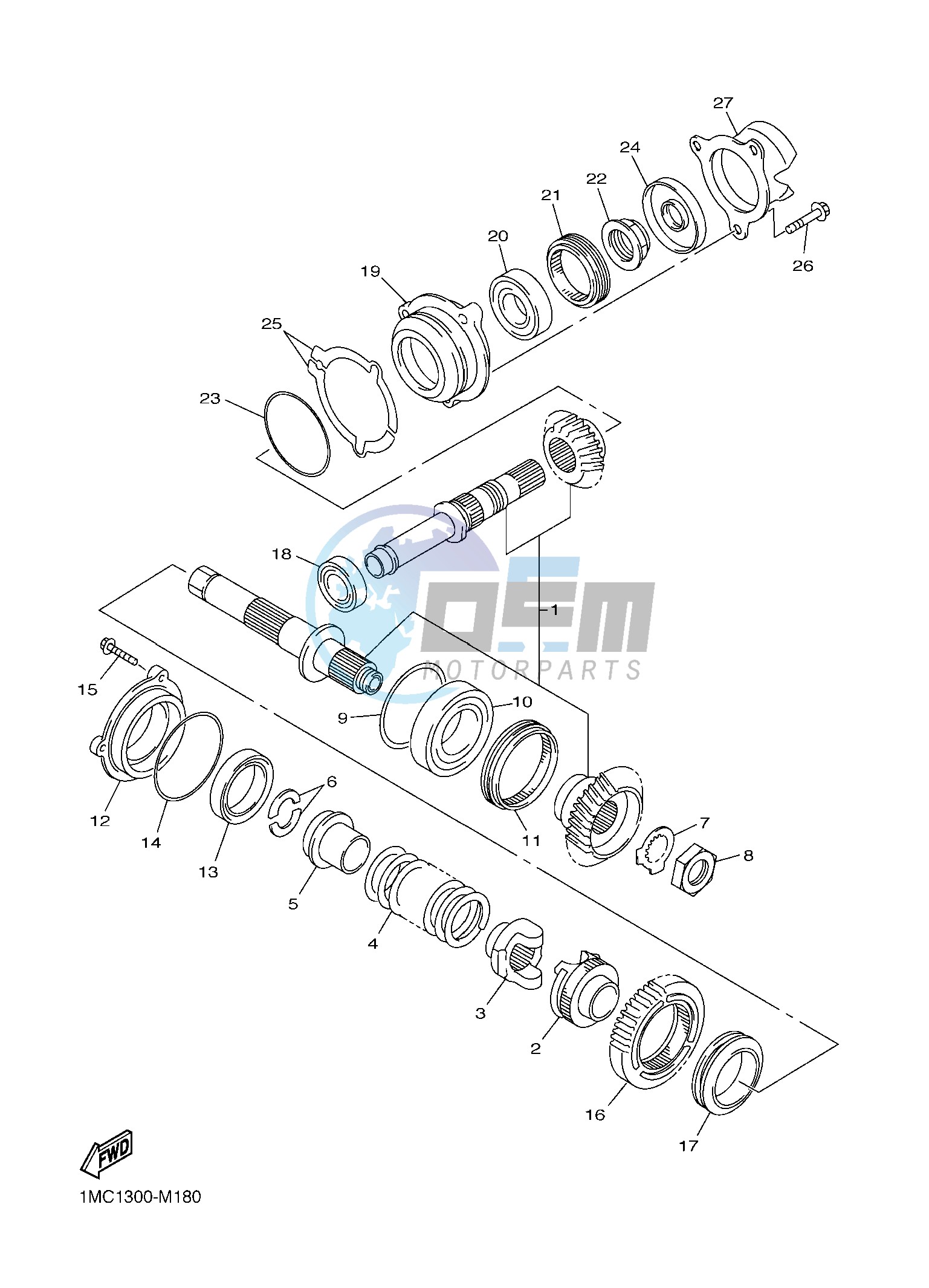 MIDDLE DRIVE GEAR