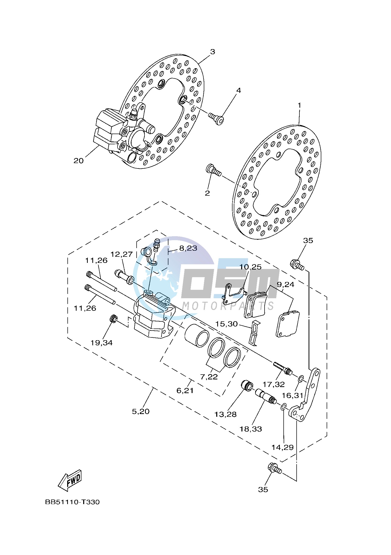 FRONT BRAKE CALIPER