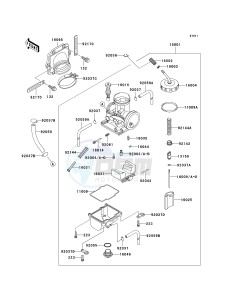 KDX 220 A [KDX220R] (A10-A12) [KDX220R] drawing CARBURETOR