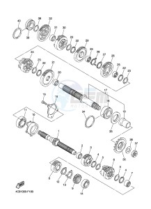 FZ8-S FZ8 FAZER 800 (42PD 42PF) drawing TRANSMISSION