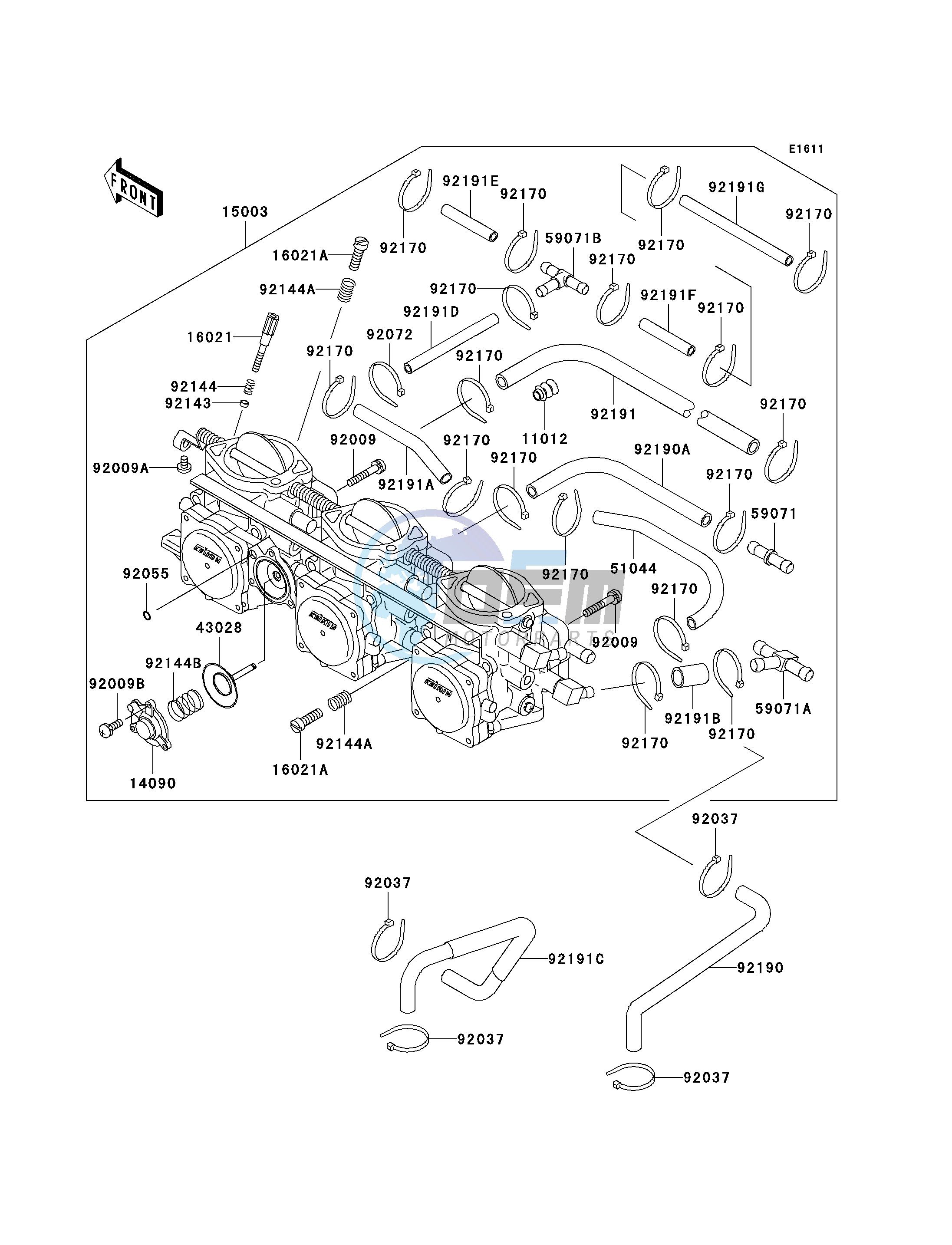 CARBURETOR-- JH1100-A1_A2- -