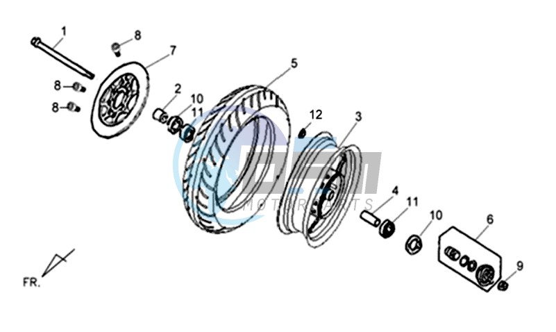 FRONT WHEEL / BRAKE DISC