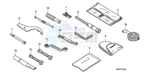 CB1000RAA France - (F / ABS CMF) drawing TOOLS