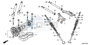 TRX680FAF TRX680 Europe Direct - (ED) drawing CAMSHAFT/VALVE