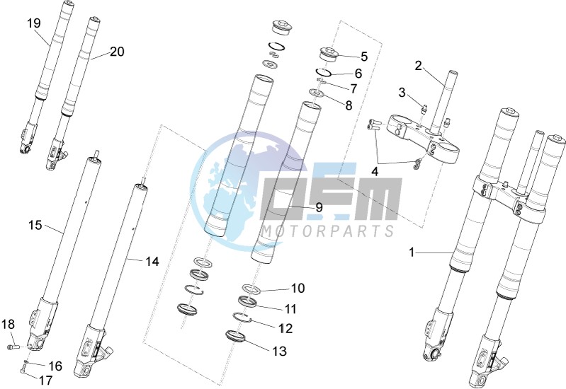 Front fork Ming Xing