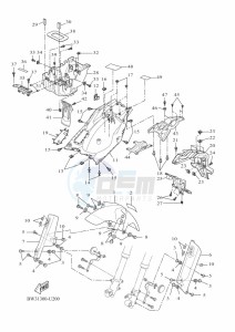 XTZ690D TENERE 700 WORLD RAID (BAG1) drawing FENDER