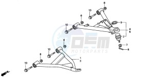 TRX300FW FOURTRAX 300 4X4 drawing FRONT ARM (1)