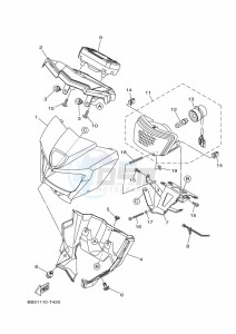 YFM450FWBD KODIAK 450 EPS (BEY1) drawing HEADLIGHT 2