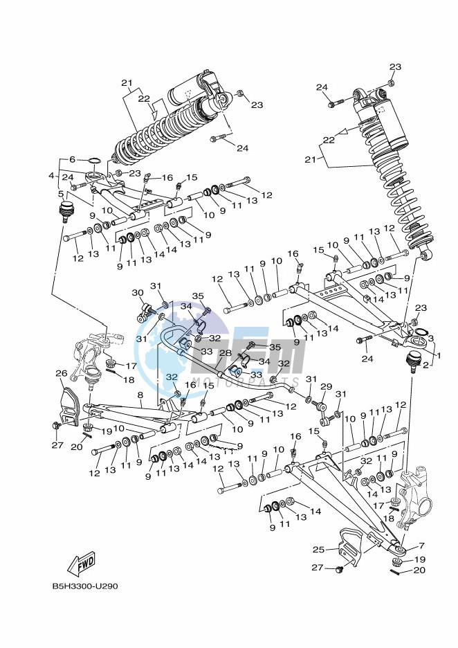 FRONT SUSPENSION & WHEEL