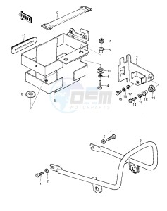 KZ 250 D [KZ250] (D1) [KZ250] drawing BATTERY CASE_ELECTRO BASKET -- 80 D1- -