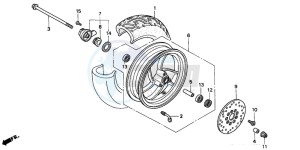 SFX50S drawing FRONT WHEEL