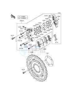 Z800 ZR800AGF FR GB XX (EU ME A(FRICA) drawing Front Brake