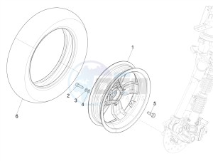 PRIMAVERA 50 4T-3V NOABS E4 (APAC) drawing Front wheel