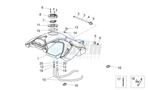 Dorsoduro 750 ABS USA-CND (NAFTA) (CND, USA) drawing Fuel tank