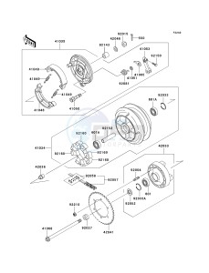 EN 500 C [VULCAN 500 LTD] (C6F-C9F) C9F drawing REAR WHEEL_CHAIN