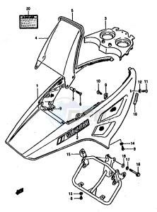 DR800S (E4) drawing COWLING