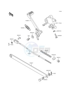 EX 500 A [EX500] (A4-A7) [EX500] drawing BRAKE PEDAL_TORQUE LINK