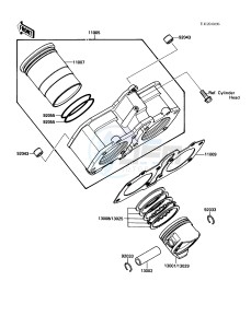 KAF 450 B [MULE 1000] (B1) [MULE 1000] drawing CYLINDER_PISTON-- S- -