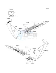 AN 112 D (D6F-D7F) D7F drawing DECALS-- BLUE- --- D7F- -