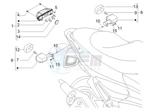 Runner 50 SP Race drawing Tail light - Turn signal lamps