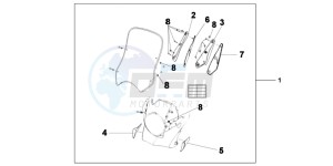 XL700VB drawing WINDSCREEN