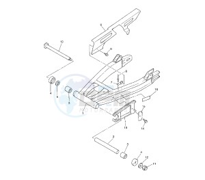 XJR 1300 drawing REAR ARM AND SUSPENSION