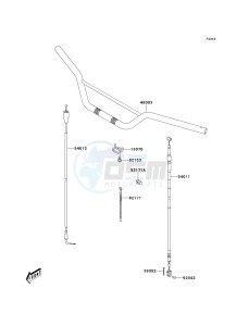 KLX 125 B [KLX125L] (B1-B3) [KLX125L] drawing HANDLEBAR