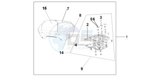 ST1300A9 Korea - (KO / ABS MME) drawing TOP BOX 45L DIGITAL SILVER