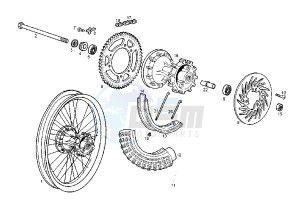 SENDA R DRD RACING LTD - 50 cc drawing REAR WHEEL