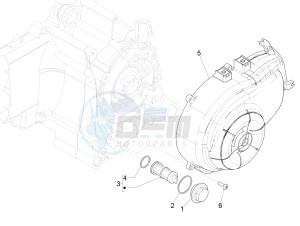 PRIMAVERA 50 4T-3VS E4 (EMEA) drawing Flywheel magneto cover - Oil filter