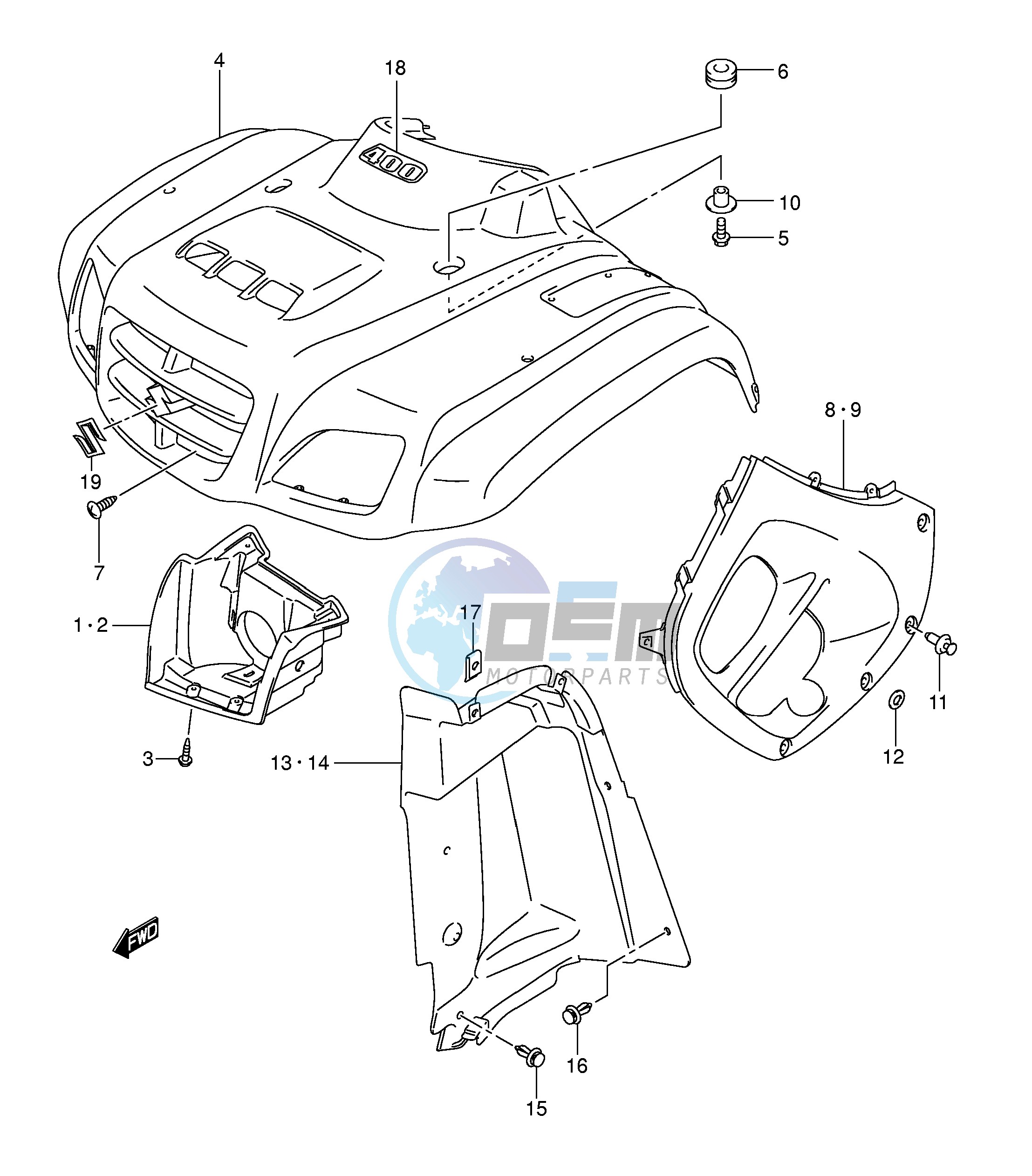 FRONT FENDER (MODEL K5 K6 K7)