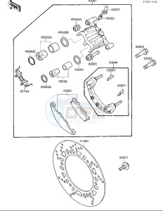 EX 250 F [NINJA 250R] (F2-F4) [NINJA 250R] drawing FRONT BRAKE-- &NAMI.01647- -